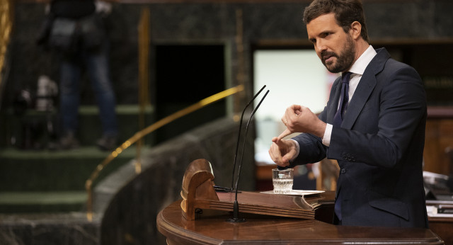 Pablo Casado en el Pleno del Congreso sobre los Fondos de Recuperación 