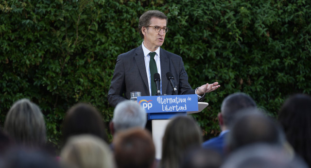 Alberto Núñez Feijóo participa en la escuela de Verano del PP de Cataluña.