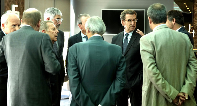 Alberto Núñez Feijóo, interviene en la conferencia y almuerzo-coloquio de Barcelona Tribuna