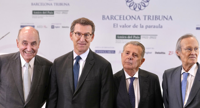 Alberto Núñez Feijóo, interviene en la conferencia y almuerzo-coloquio de Barcelona Tribuna