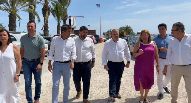 Miguel Tellado, Fernando López Miras y Carlos Mazón asisten  al “Encuentro Popular Región de Murcia–Comunidad Valenciana 2022”