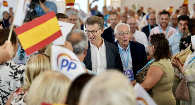 Alberto Núñez Feijóo en el XIII Congreso regional de Melilla