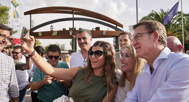 Alberto Núñez Feijóo visita la Feria Internacional Ganadera de Zafra.