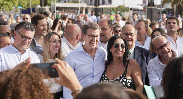 Alberto Núñez Feijóo visita la Feria Internacional Ganadera de Zafra.