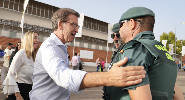 Alberto Núñez Feijóo visita la Feria Internacional Ganadera de Zafra.