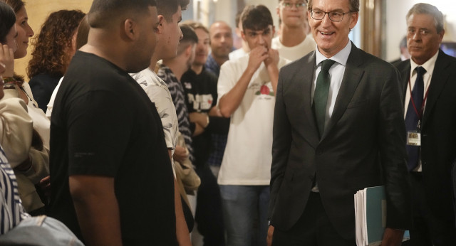 Alberto Núñez Feijóo en el Pleno del Senado 