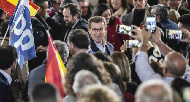 Alberto Núñez Feijóo en un acto en Cuenca