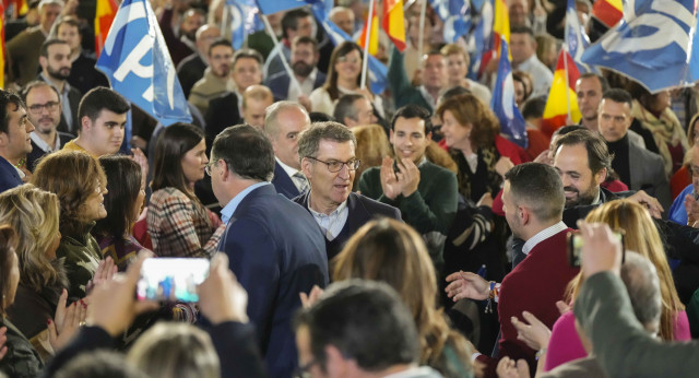 Alberto Núñez Feijóo en un acto en Cuenca