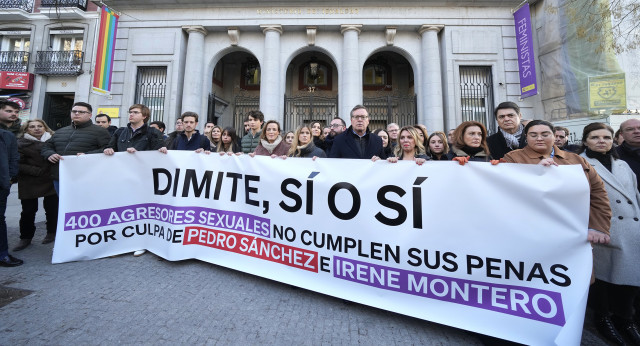 Concentración frente al Ministerio de Igualdad