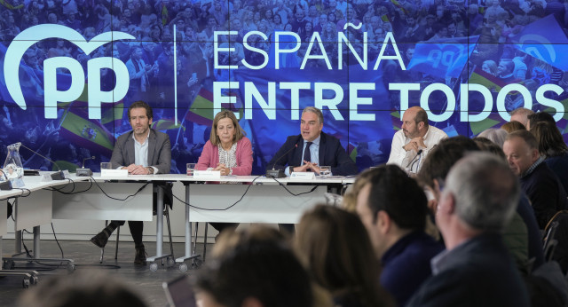 Rueda de prensa de Elías Bendodo y reunión de los coordinadores de campaña de capitales de provincia