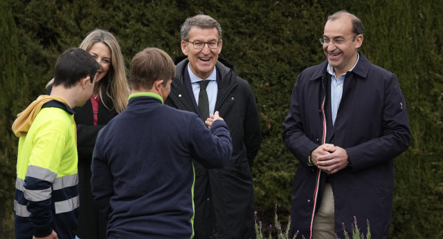  Feijóo en la Asociación Síndrome de Down Cáceres.