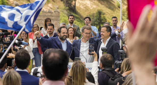 Alberto Núñez Feijóo en un acto en Toledo