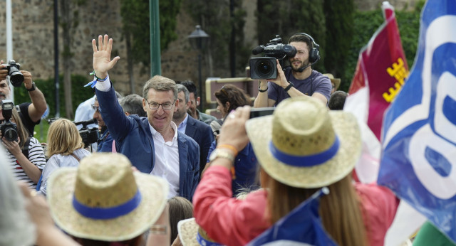 Alberto Núñez Feijóo en un acto en Toledo