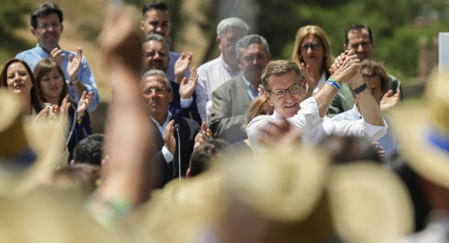 Alberto Núñez Feijóo en un acto en Toledo