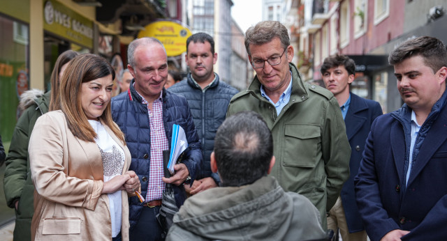 Alberto Núñez Feijóo visita Torrelavega