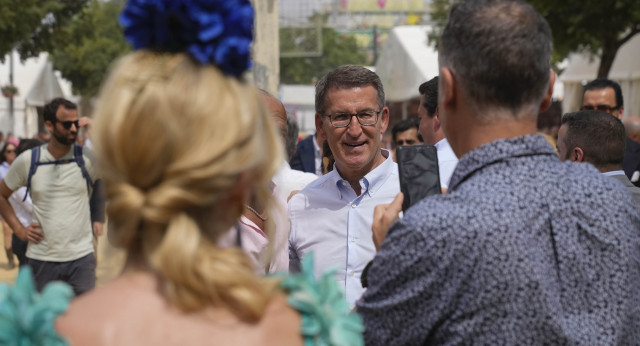 Alberto Núñez Feijóo en la Feria de Córdoba