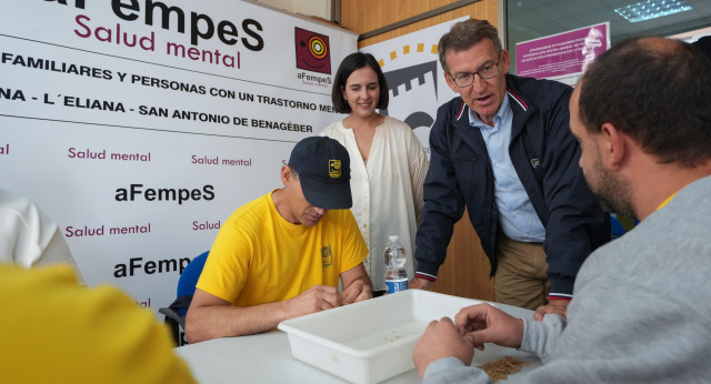 Alberto Núñez Feijóo en Valencia.