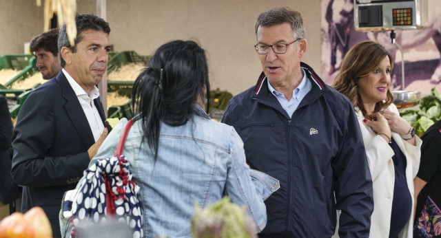 Alberto Núñez Feijóo en Valencia.