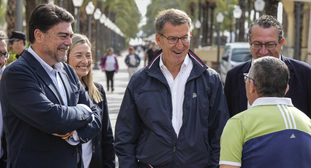 Alberto Núñez Feijóo en Alicante.