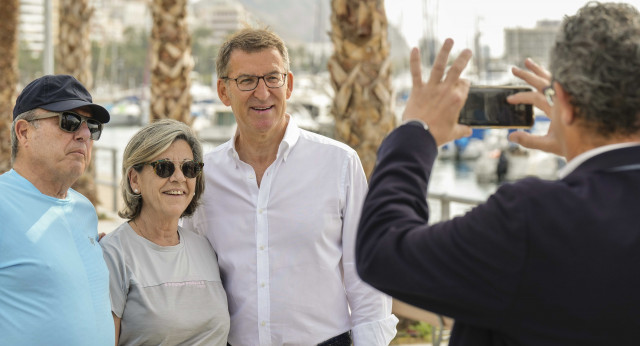 Alberto Núñez Feijóo en Alicante.