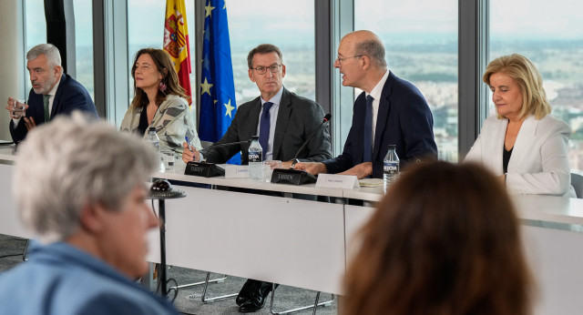 Alberto Núñez Feijóo en un acto de la Fundación Reformismo 21.