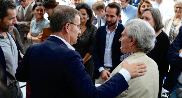 Alberto Núñez Feijóo en un acto sectorial de Cultura en Madrid. 