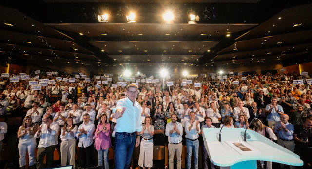 Alberto Núñez Feijóo en un acto con alcaldes en Toledo