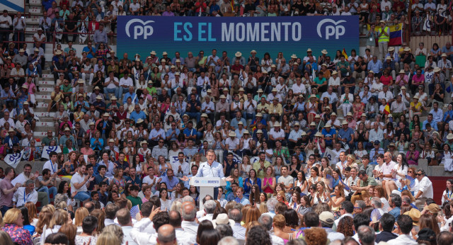 Alberto Núñez Feijóo en un acto en Pontevedra 