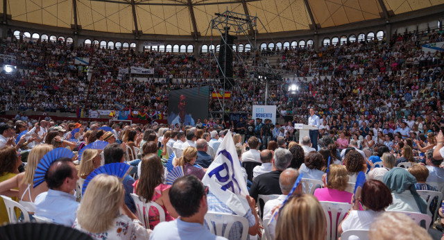 Alberto Núñez Feijóo en un acto en Pontevedra 