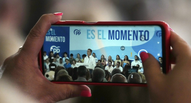 Alberto Núñez Feijóo en un acto en Murcia
