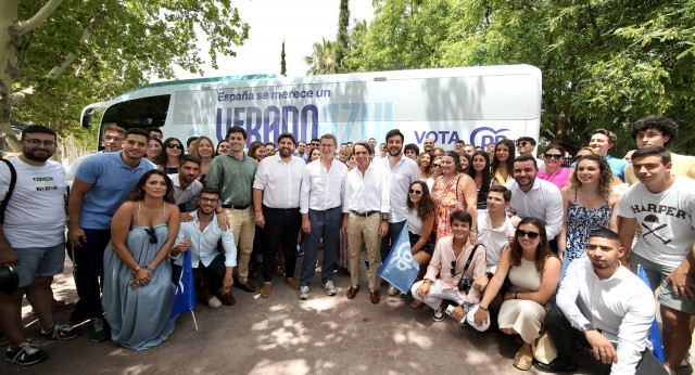 Alberto Núñez Feijóo en un acto en Murcia