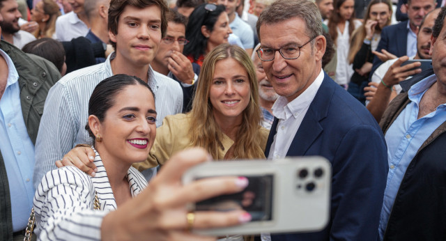 Alberto Núñez Feijóo en el homenaje a Miguel Ángel Blanco en Ermua.