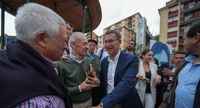 Alberto Núñez Feijóo en el homenaje a Miguel Ángel Blanco en Ermua.