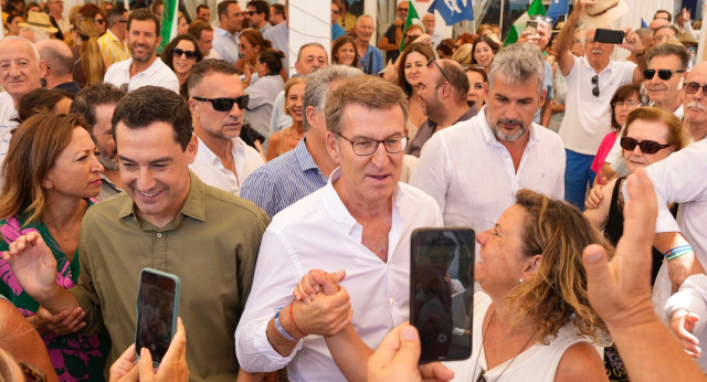 Alberto Núñez Feijóo en un acto en Málaga
