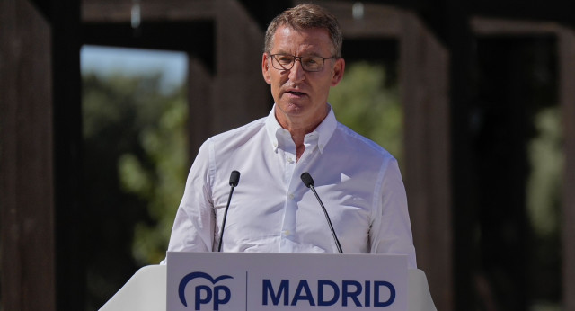 Alberto Núñez Feijóo en el inicio del curso político del PP de Madrid
