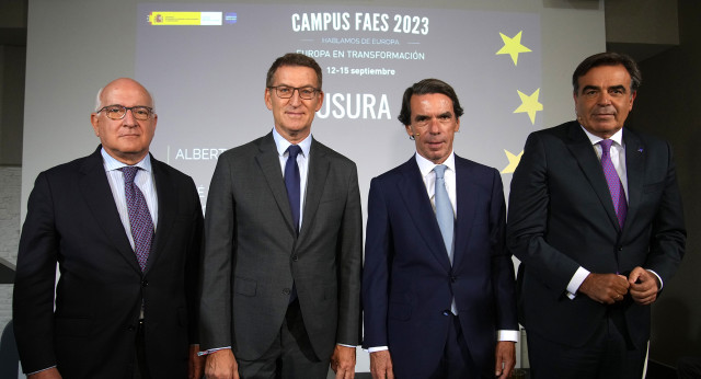 Alberto Núñez Feijóo en la clausura del campus Faes 