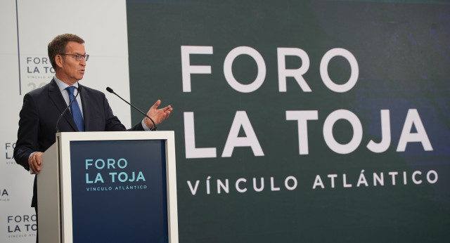 Alberto Núñez Feijóo en el V Foro de La Toja-Vínculo Atlántico