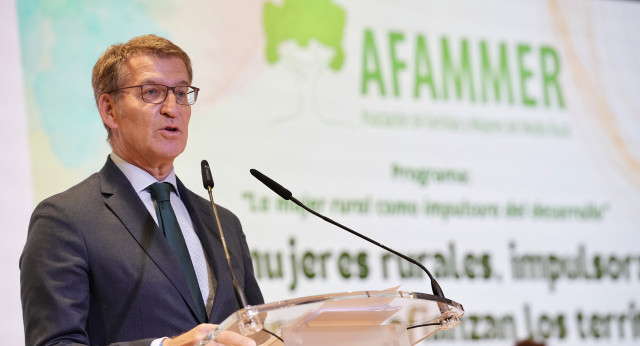 Feijóo interviene en los Premios Compromiso con la Igualdad en el Medio Rural 2023, organizados por AFAMMER