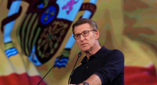 Alberto Núñez Feijóo en el XVIII Congreso del PP de Asturias
