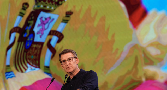 Alberto Núñez Feijóo en el XVIII Congreso del PP de Asturias