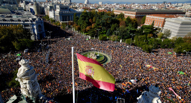 Manifestación de la sociedad civil contra la amnistía 