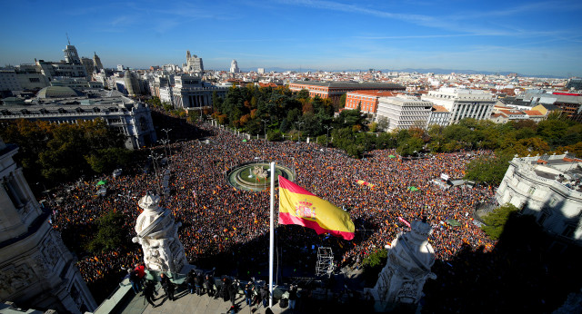 Manifestación de la sociedad civil contra la amnistía 