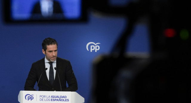 Rueda de prensa de Borja Sémper