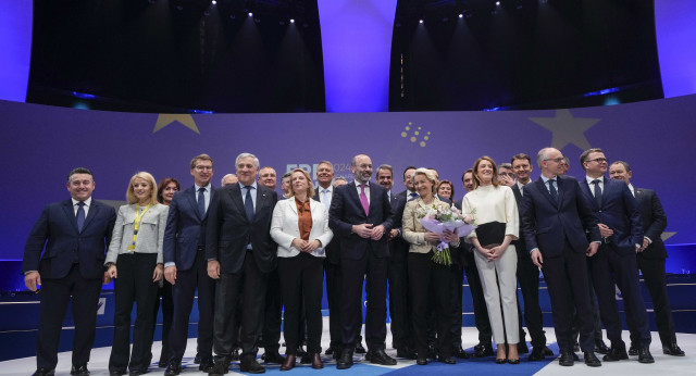 Alberto Núñez Feijóo en la clausura del Congreso del PPE