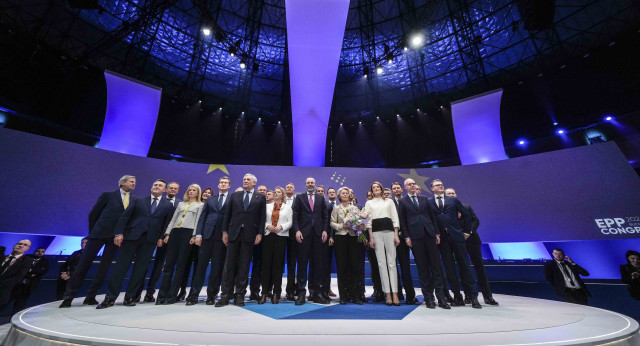 Alberto Núñez Feijóo en la clausura del Congreso del PPE