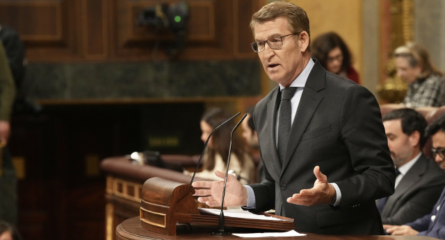 Alberto Núñez Feijóo en el Congreso de los Diputados