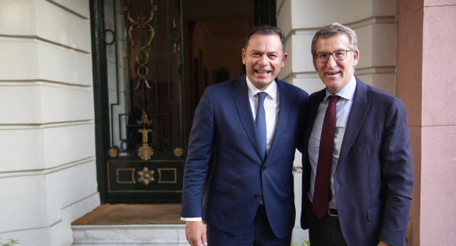 Alberto Núñez Feijóo se reúne con el primer ministro de Portugal, Luís Montenegro