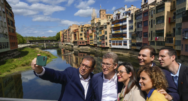 Alberto Núñez Feijóo en Girona