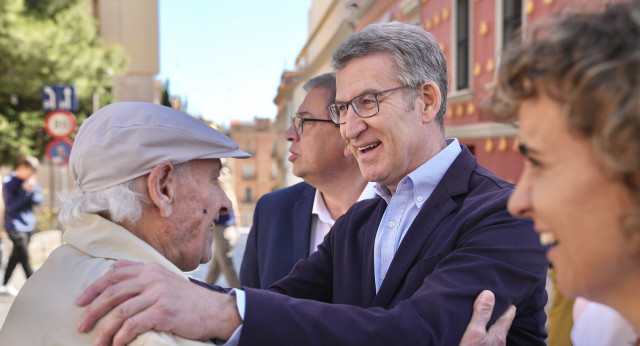 Alberto Núñez Feijóo y Dolors Montserrat en Figueres