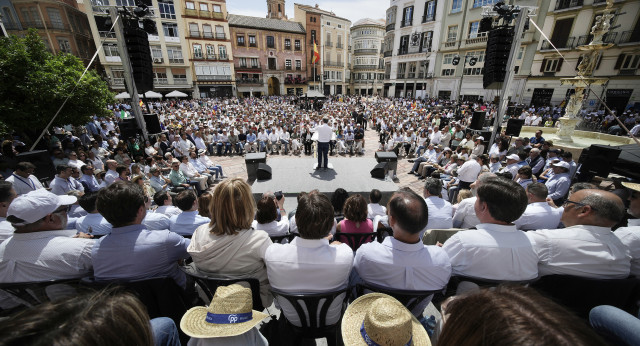 Alberto Núñez Feijóo en el acto 'La España que funciona' en Málaga